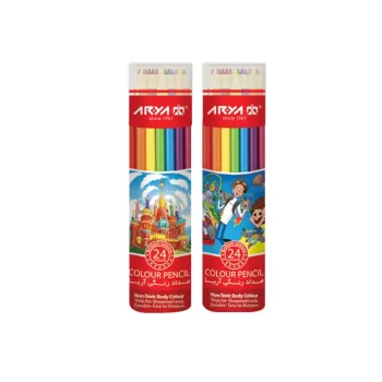 مداد رنگی ۳۶ رنگ استوانه ای جدید آریا